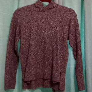 Grey and white sweatshirt